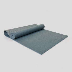 מזרן יוגה קלאסי מ-PVC – עובי 3 מ״מ - אפור כהה